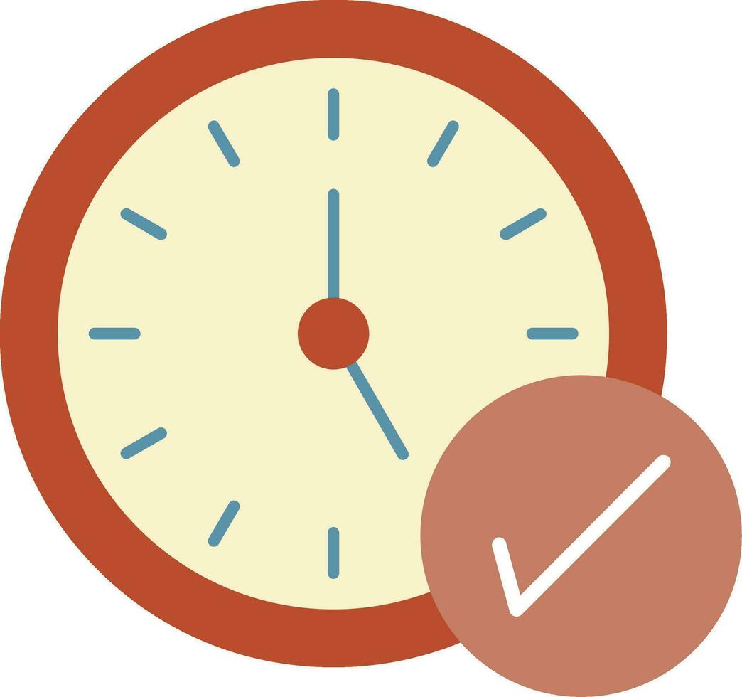 Time Management Flat Icon vector