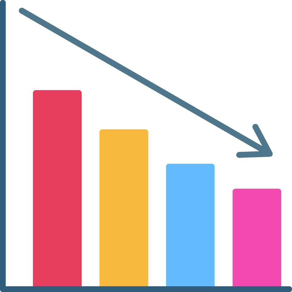 Loss Flat Icon vector