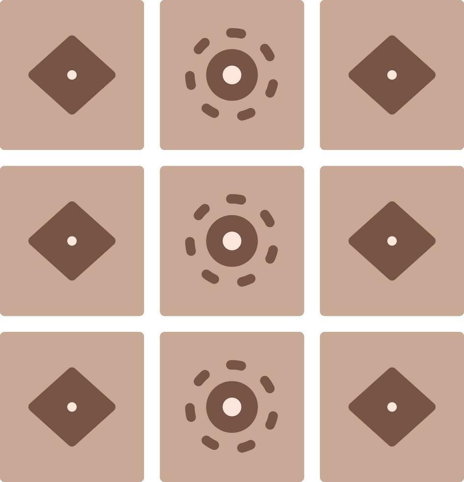 Tiles Flat Icon vector