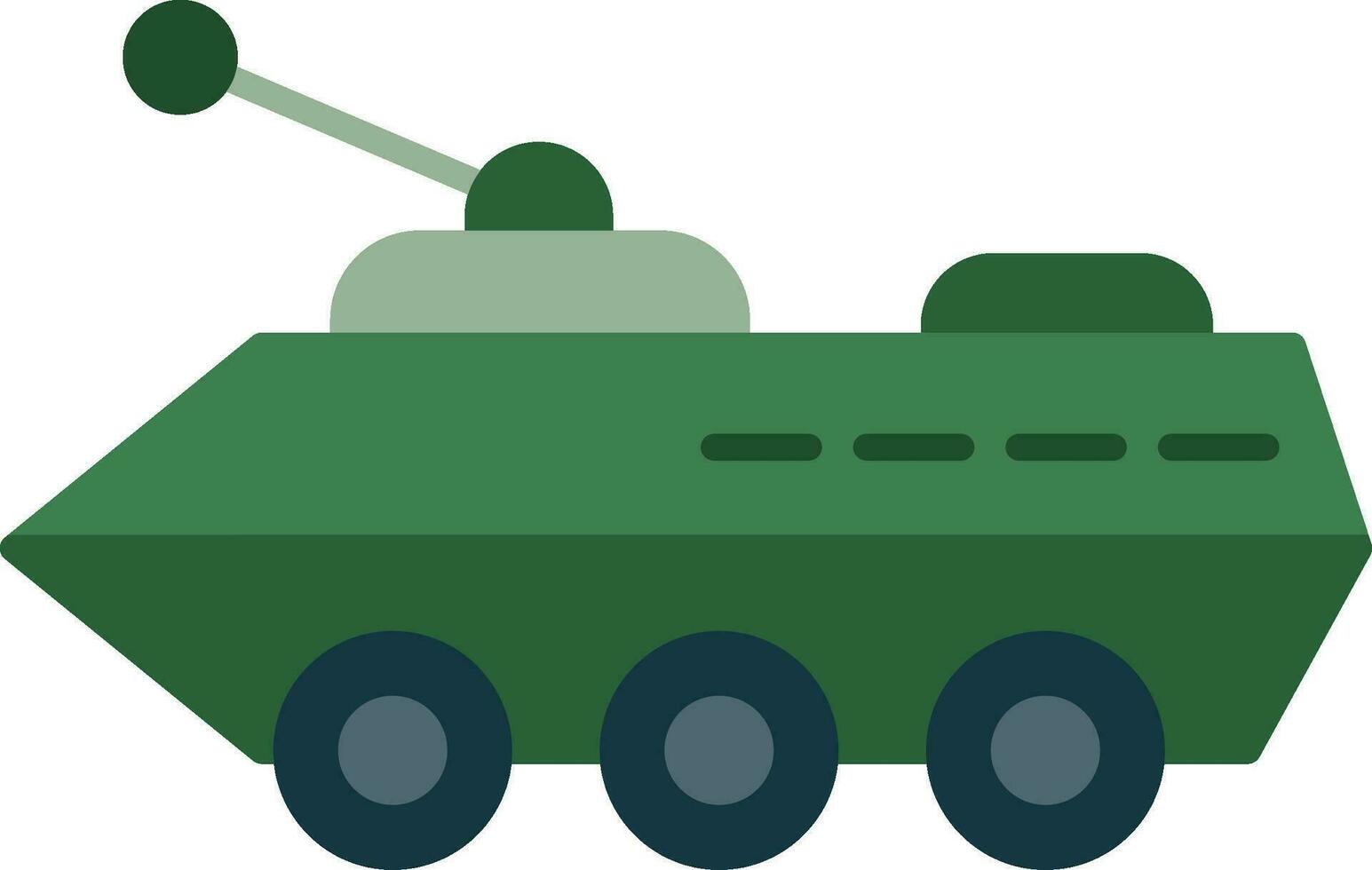 Armored Vehicle Flat Icon vector