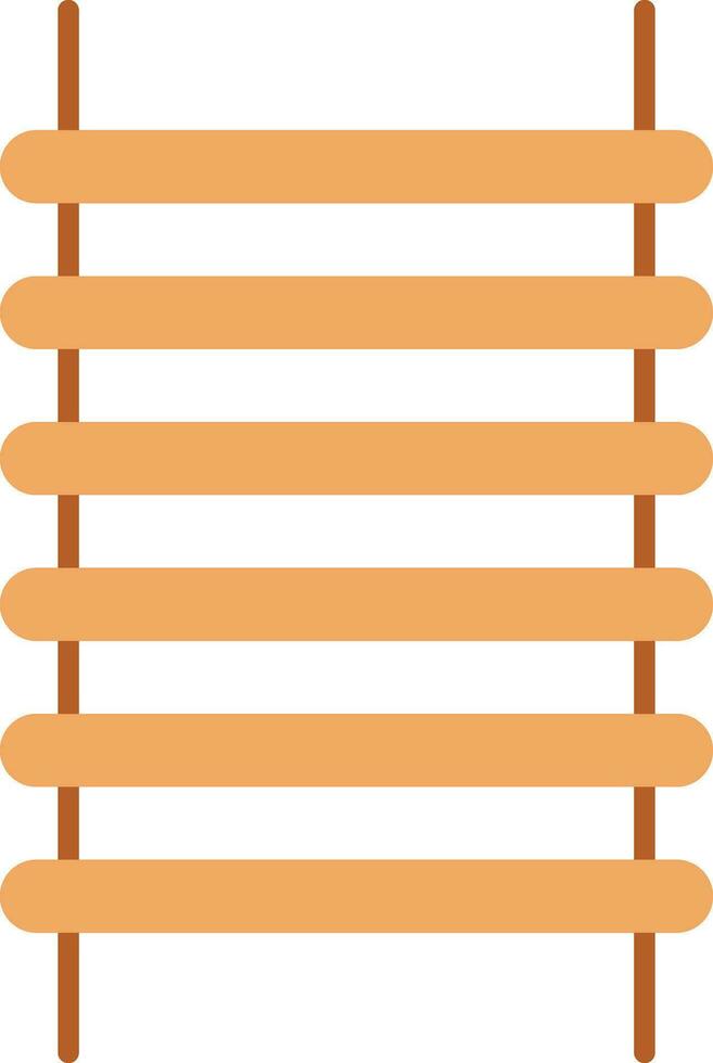 Step Ladder Flat Icon vector