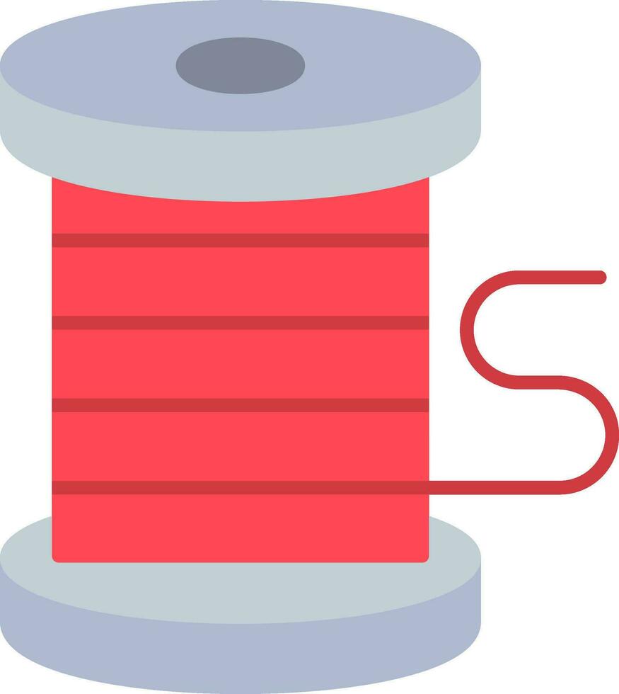 Thread Flat Icon vector
