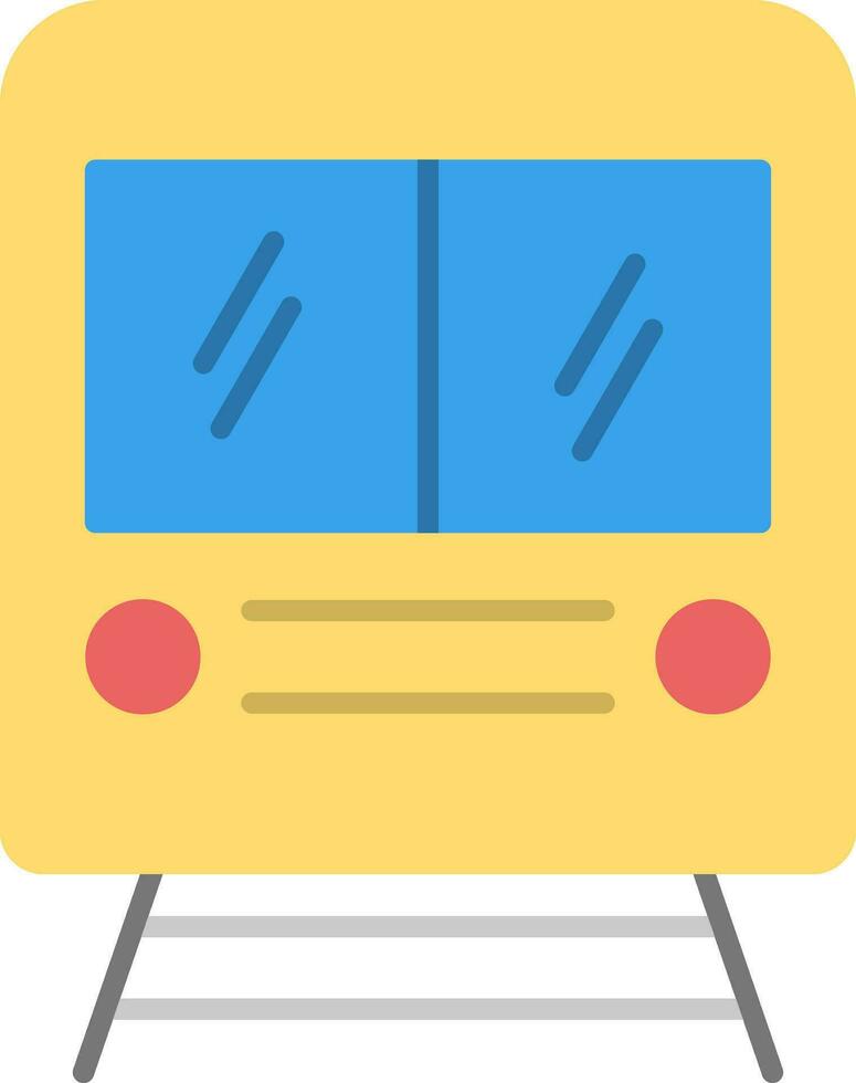 Train Flat Icon vector