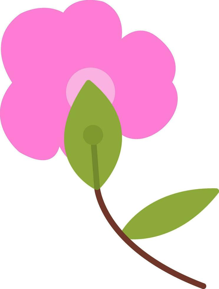 icono plano orquídea vector