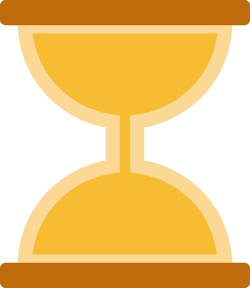 icono plano de reloj de arena vector