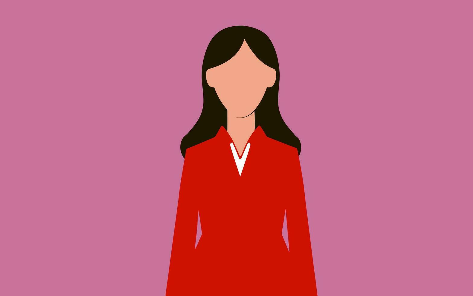 Illustration brief women Minimalist style illu vector