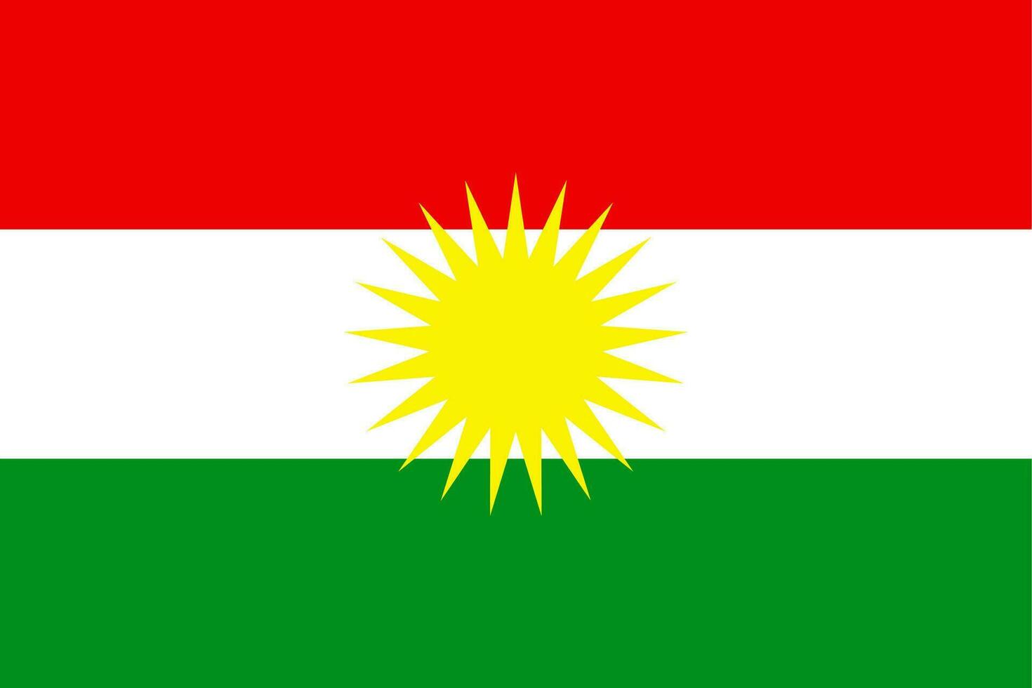 bandera de kurdistán vector