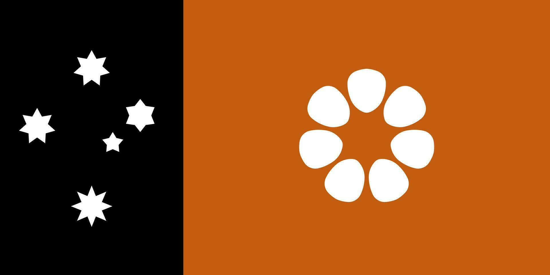 bandera de el del Norte territorio vector