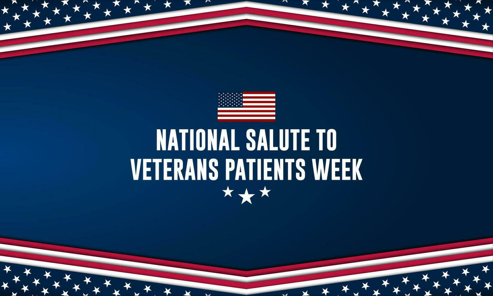 nacional saludo a veterano pacientes semana antecedentes vector ilustración