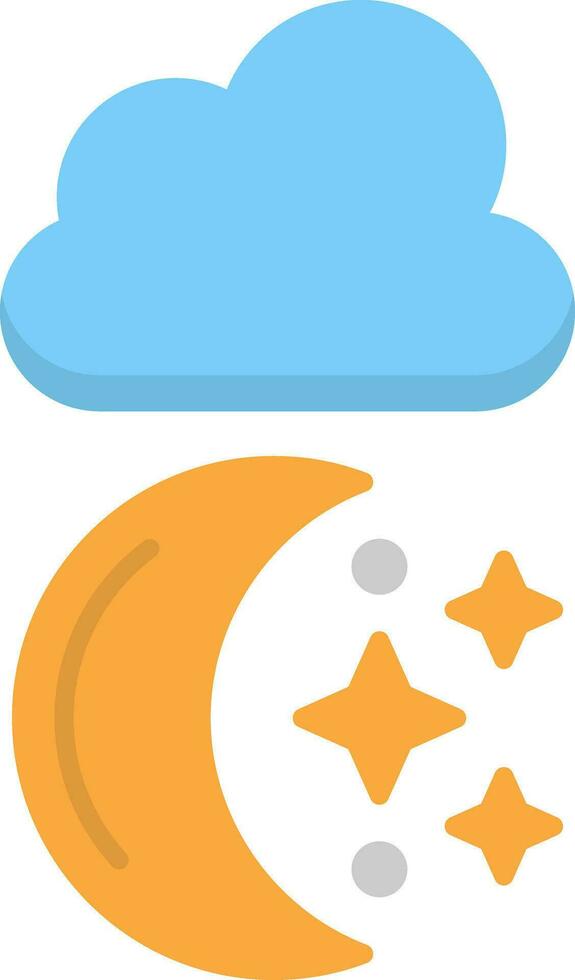 Moon Flat Icon vector