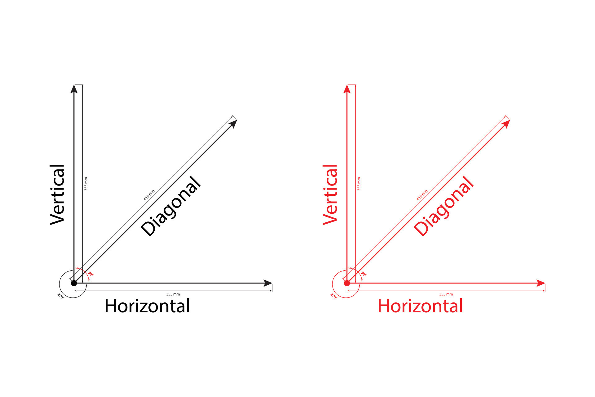 Horizontal and vertical lines definition. 36756445 Vector Art at Vecteezy