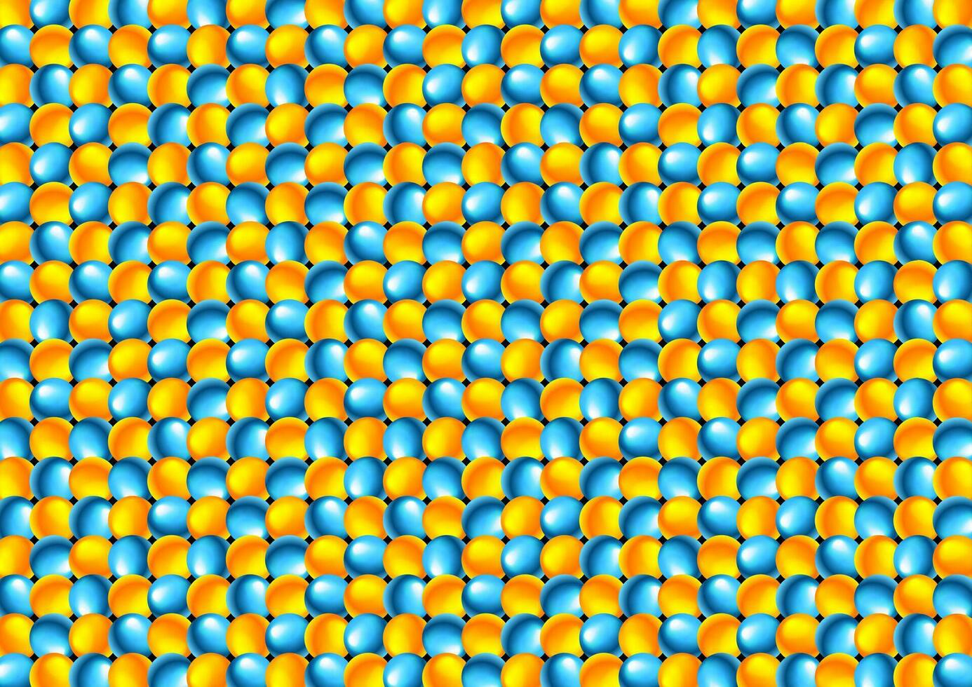 azul naranja lustroso círculos resumen geometría modelo vector