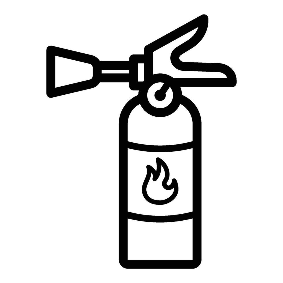 fuego extintor icono para gráfico y web diseño vector