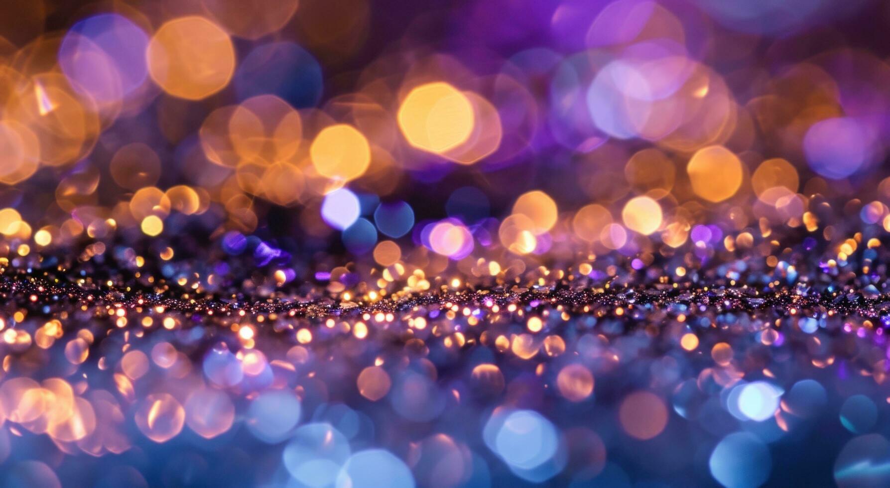 AI generated christmas with star on gold background christmas lights photo