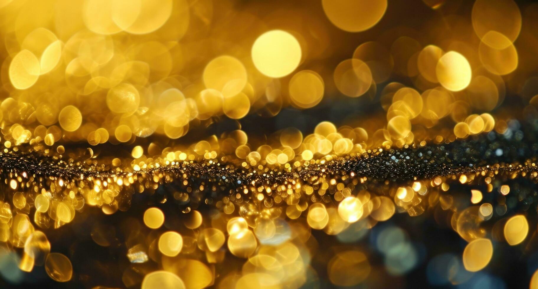 AI generated a blurry gold background with light shining photo