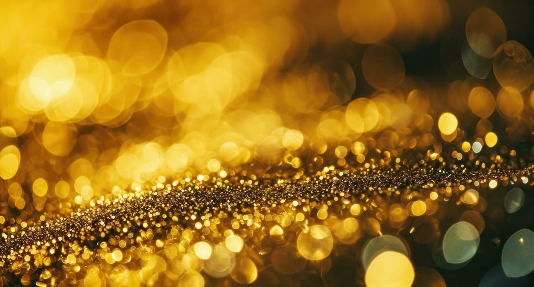 AI generated a blurry gold background with light shining photo