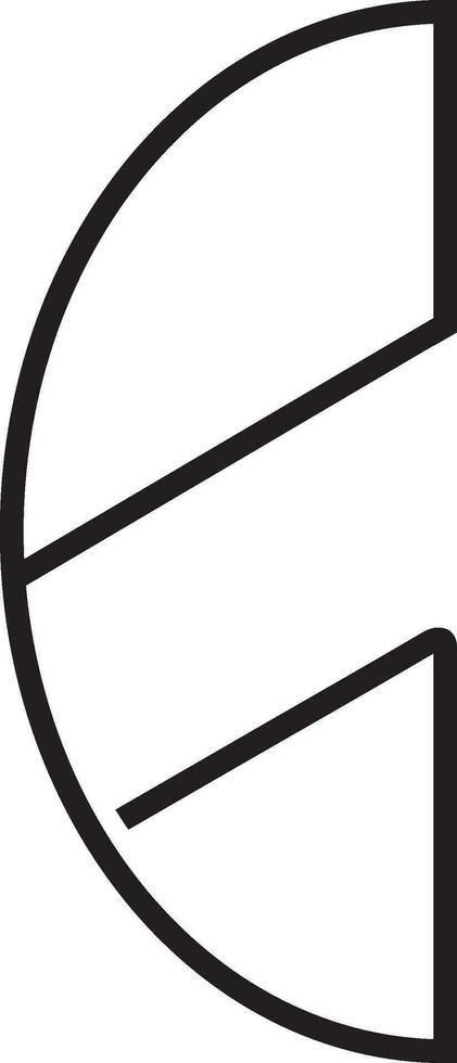 contorno inicial letra logo vector elemento