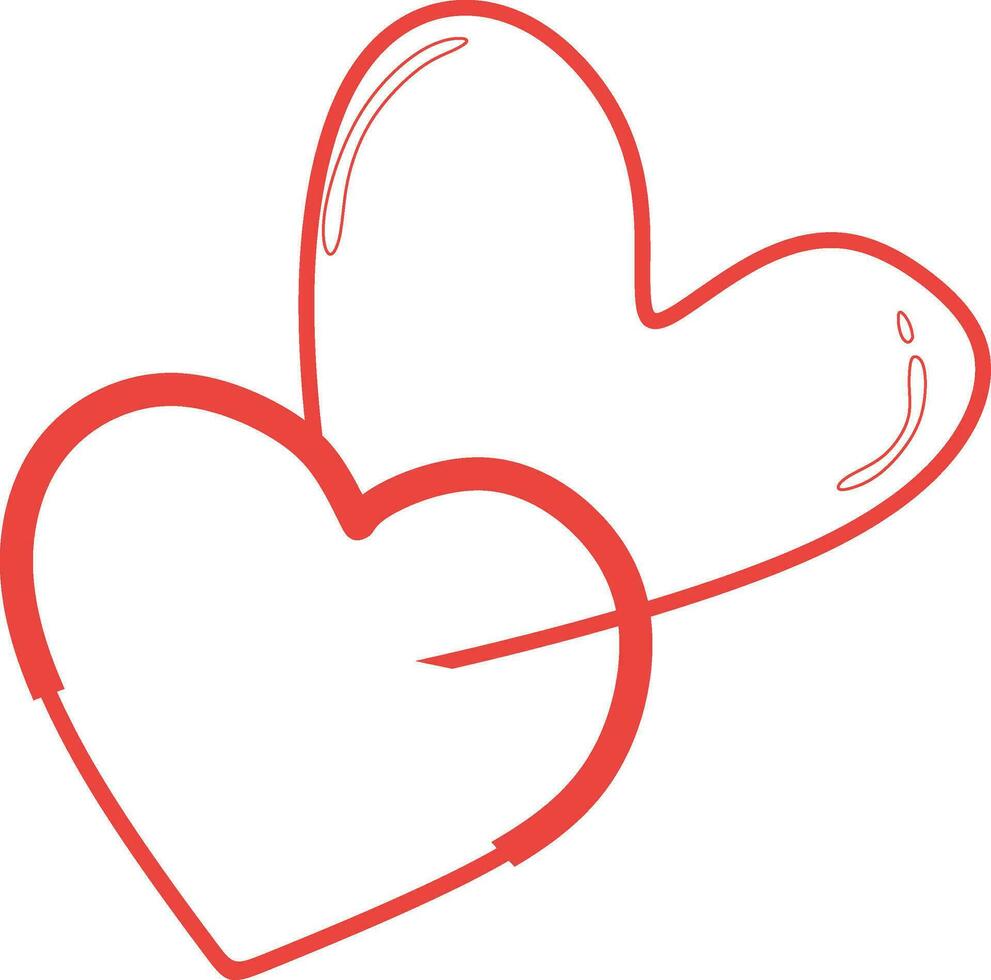 Love cute hand draw vector element