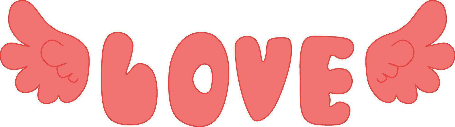 Love cute hand draw vector element