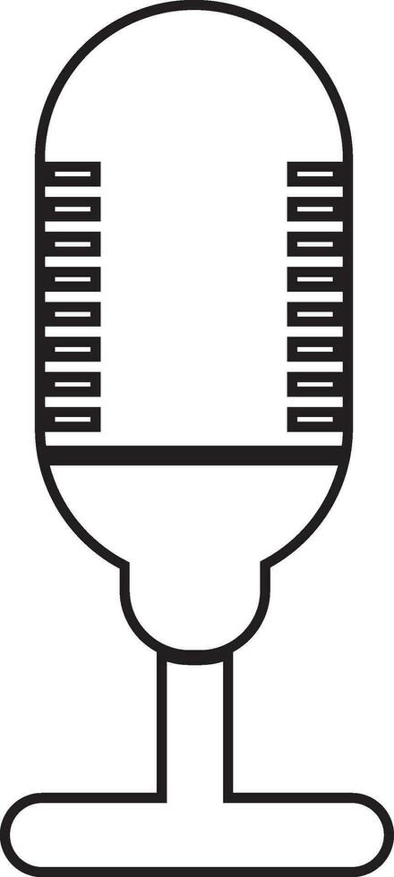 Podcast microphone icon vector element