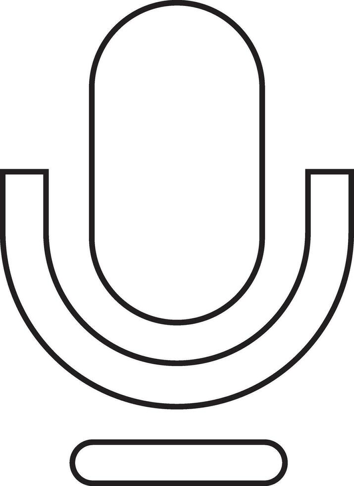 Podcast microphone icon vector element