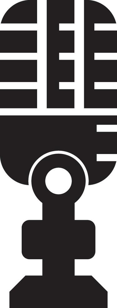 Podcast microphone icon vector element