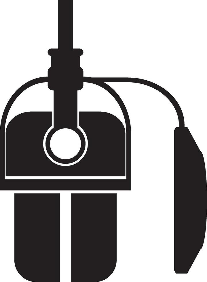 Podcast microphone icon vector element