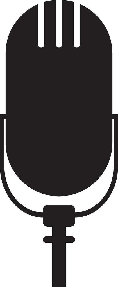 Podcast microphone icon vector element