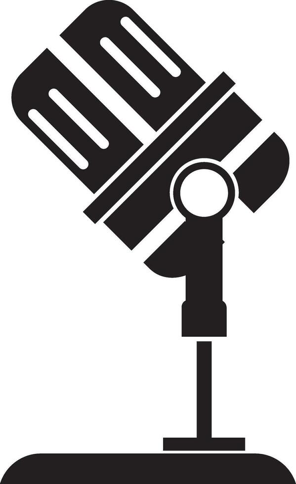 Podcast microphone icon vector element