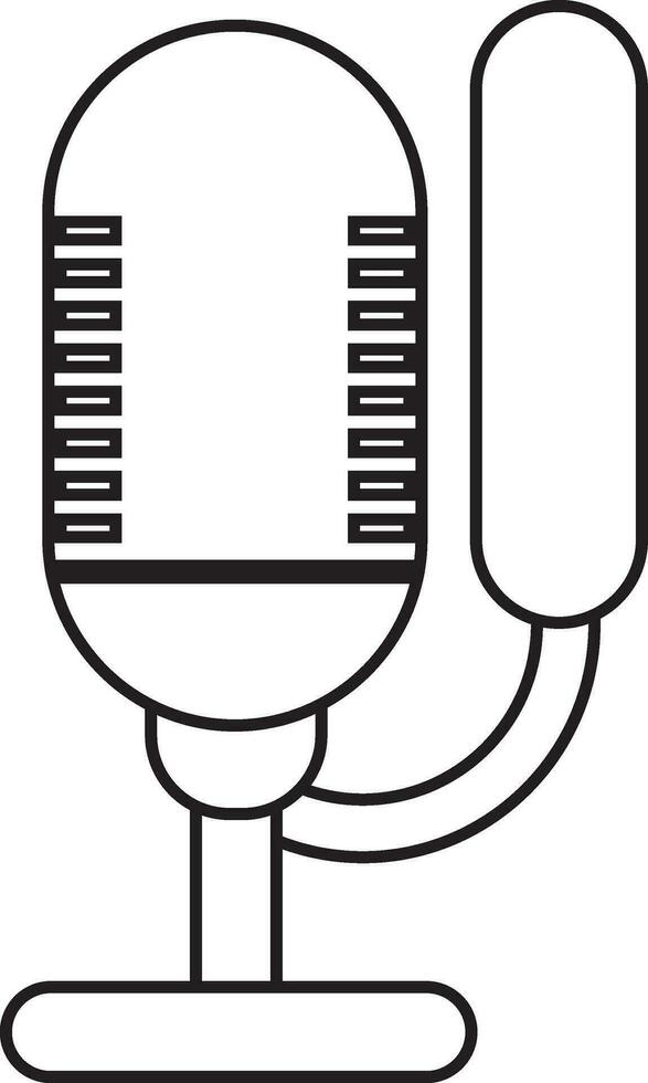 podcast micrófono icono vector elemento