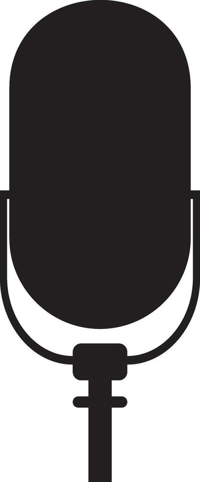 Podcast microphone icon vector element