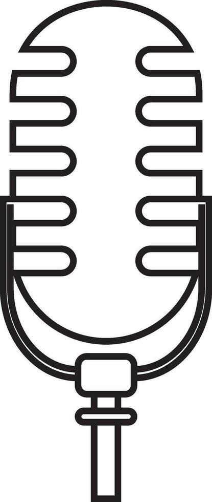 Podcast microphone icon vector element