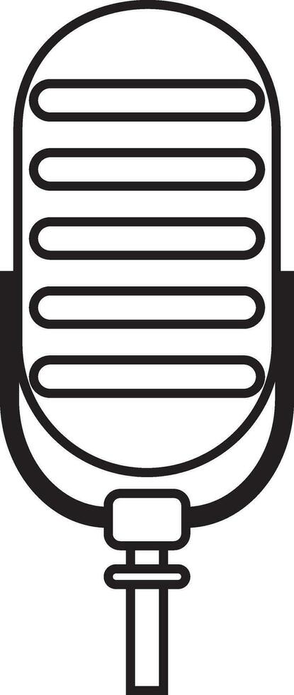 Podcast microphone icon vector element