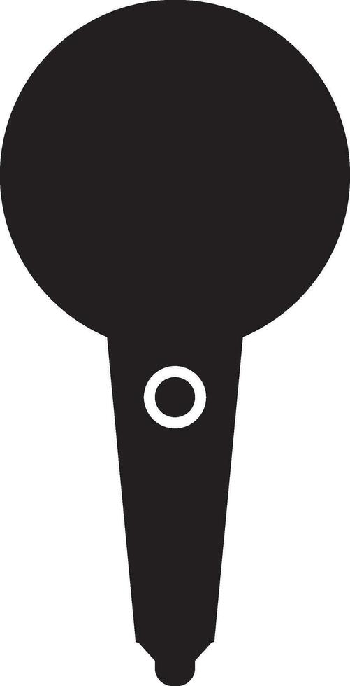 Outline podcast microphone icon vector element