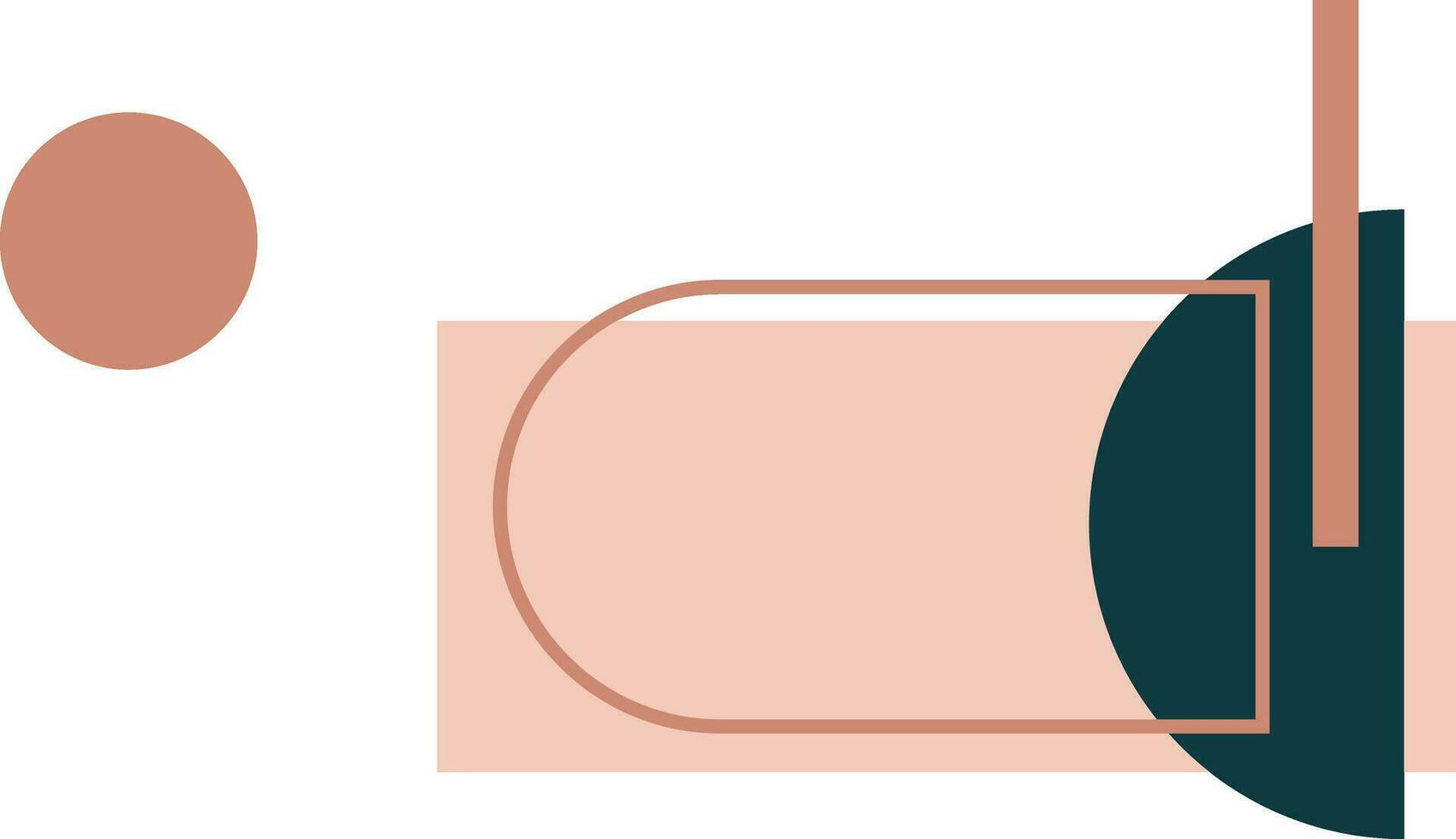 Boho shape illustration vector element