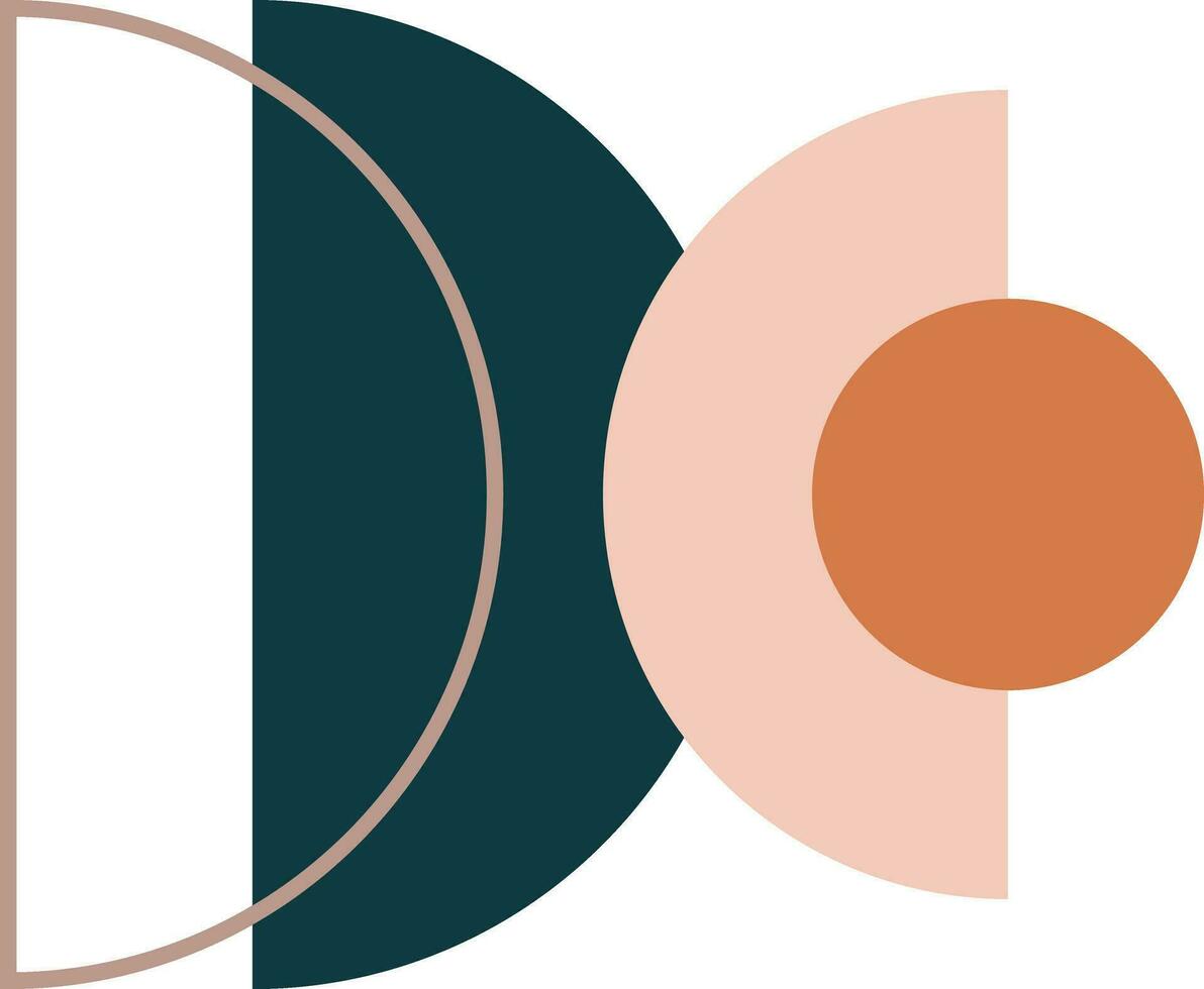 Boho shape illustration vector element