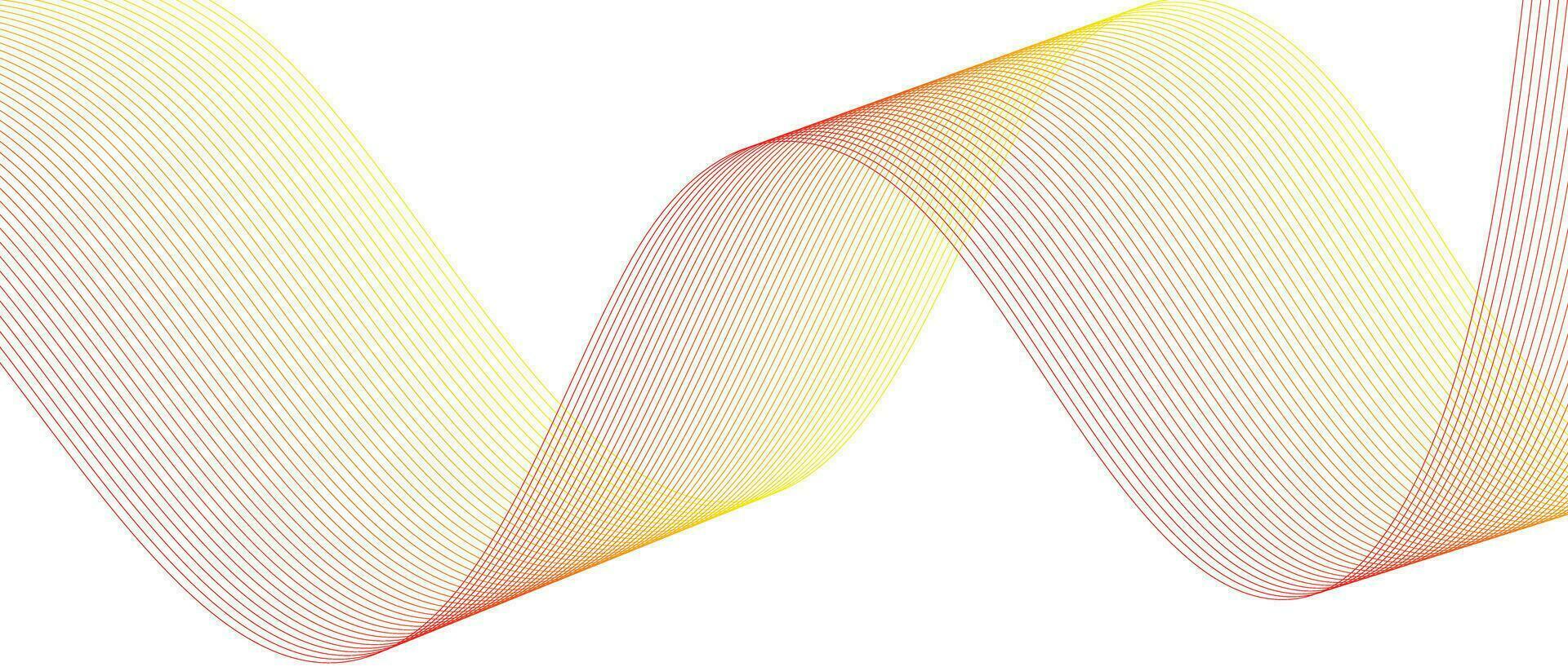 arte de línea de onda abstracta vector