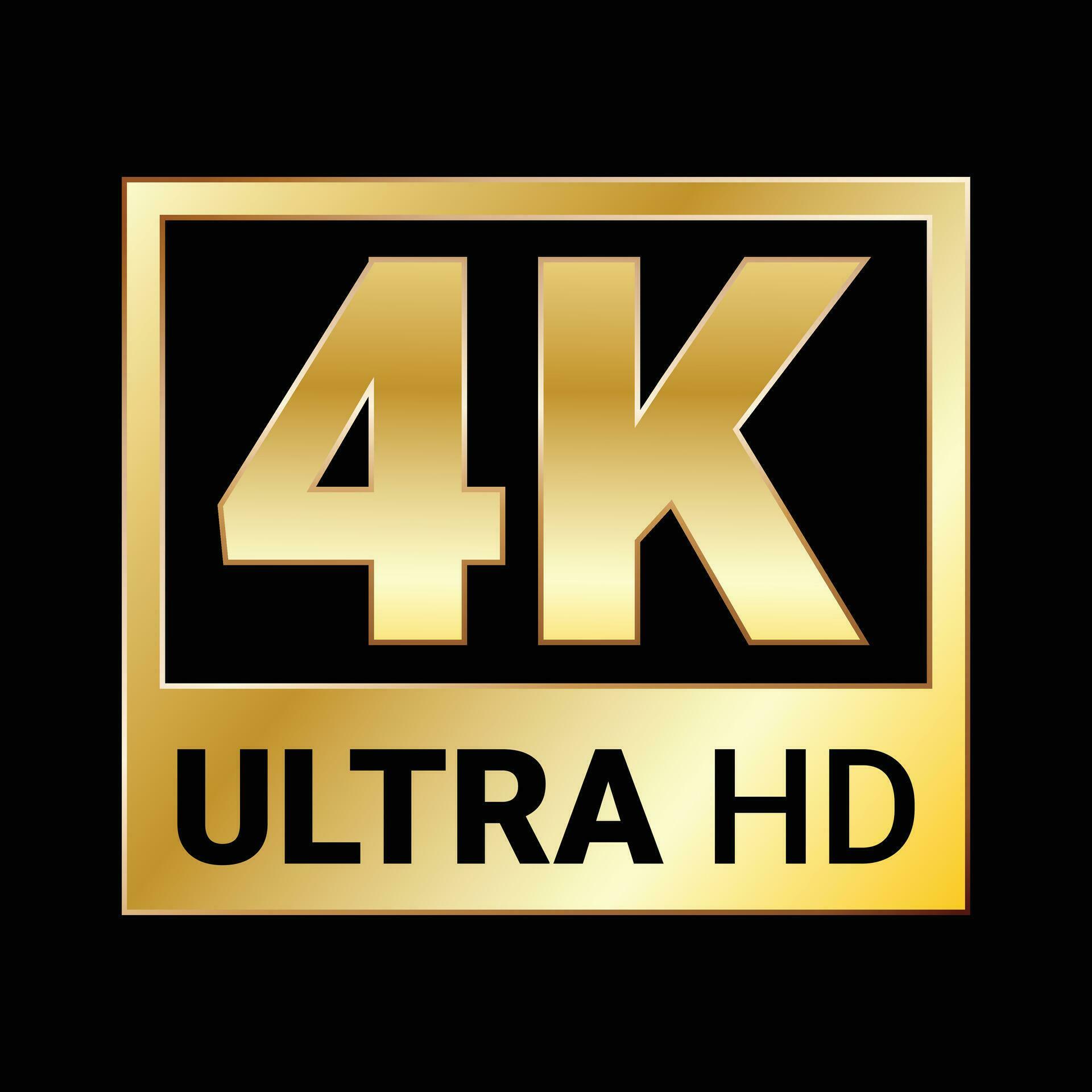 4k ultra hd text 36760374 Vector Art at Vecteezy