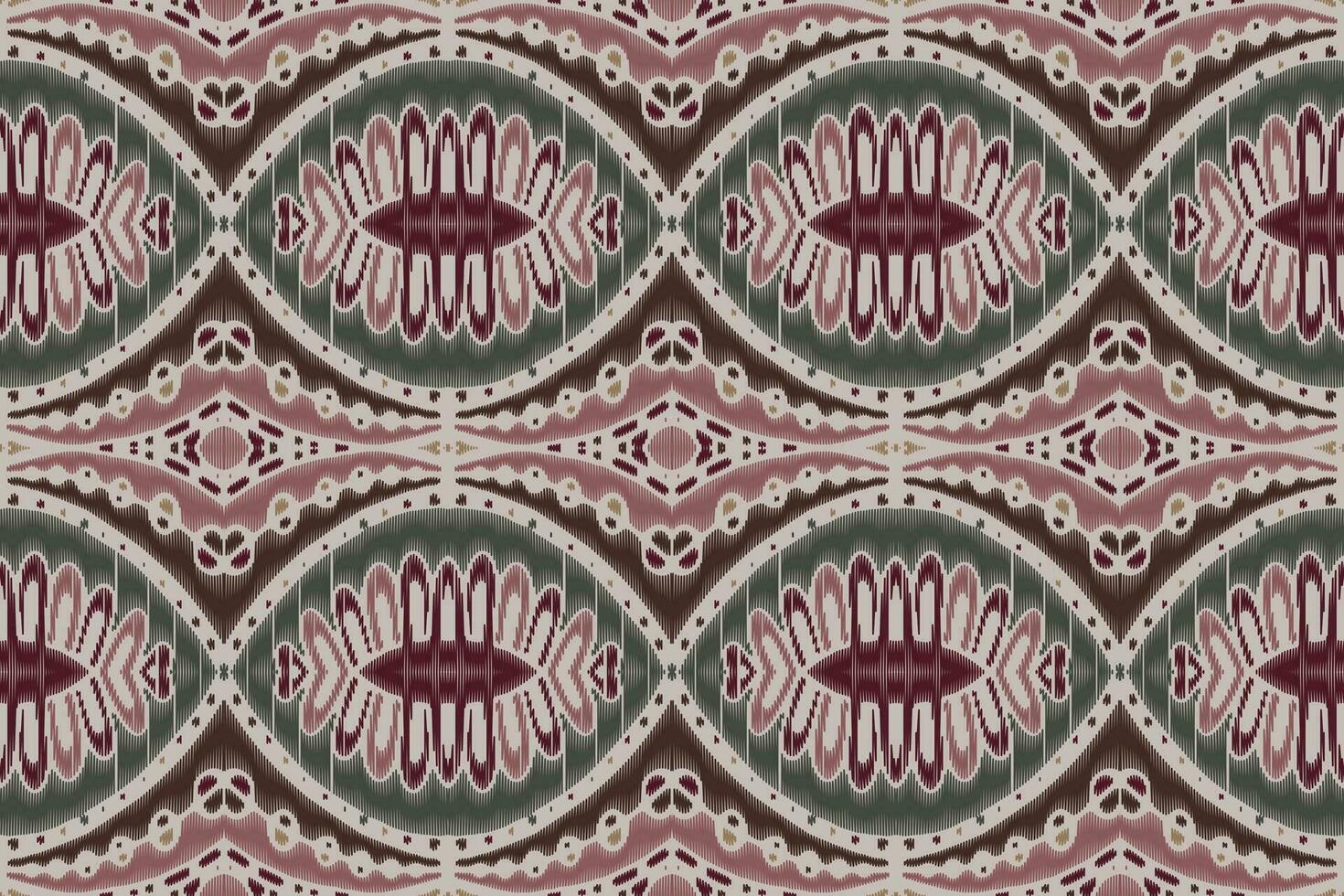bordado de paisley floral ikat sobre fondo blanco.patrón oriental étnico geométrico tradicional.ilustración vectorial abstracta de estilo azteca.diseño para textura,tela,ropa,envoltura,decoración,sarong. vector