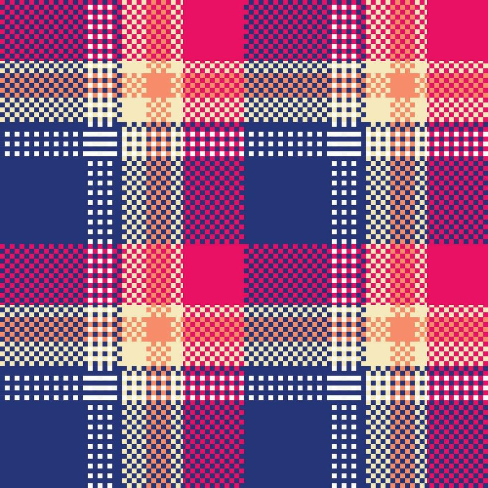 Scottish Tartan Pattern. Plaid Pattern Seamless Traditional Scottish Woven Fabric. Lumberjack Shirt Flannel Textile. Pattern Tile Swatch Included. vector