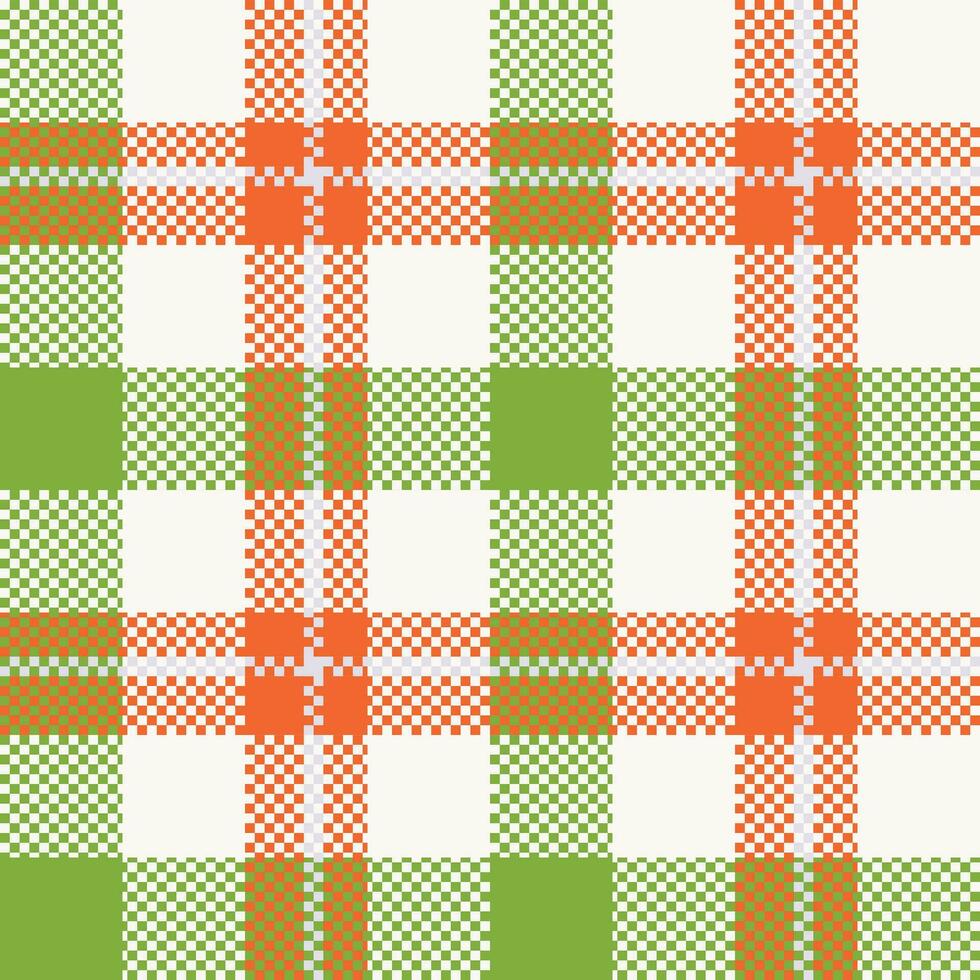 Scottish Tartan Seamless Pattern. Traditional Scottish Checkered Background. Traditional Scottish Woven Fabric. Lumberjack Shirt Flannel Textile. Pattern Tile Swatch Included. vector