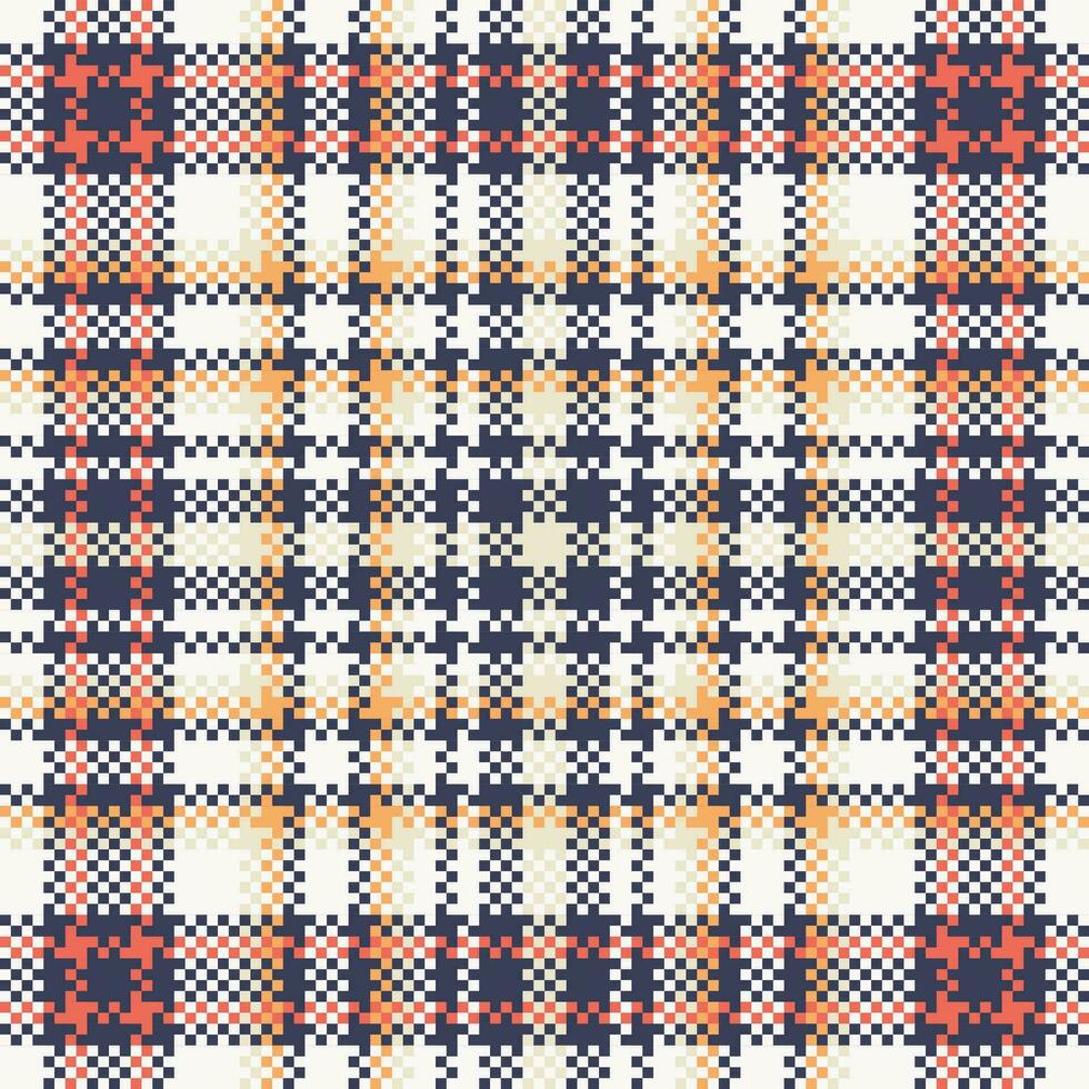 Plaid Pattern Seamless. Checker Pattern Template for Design Ornament. Seamless Fabric Texture. vector