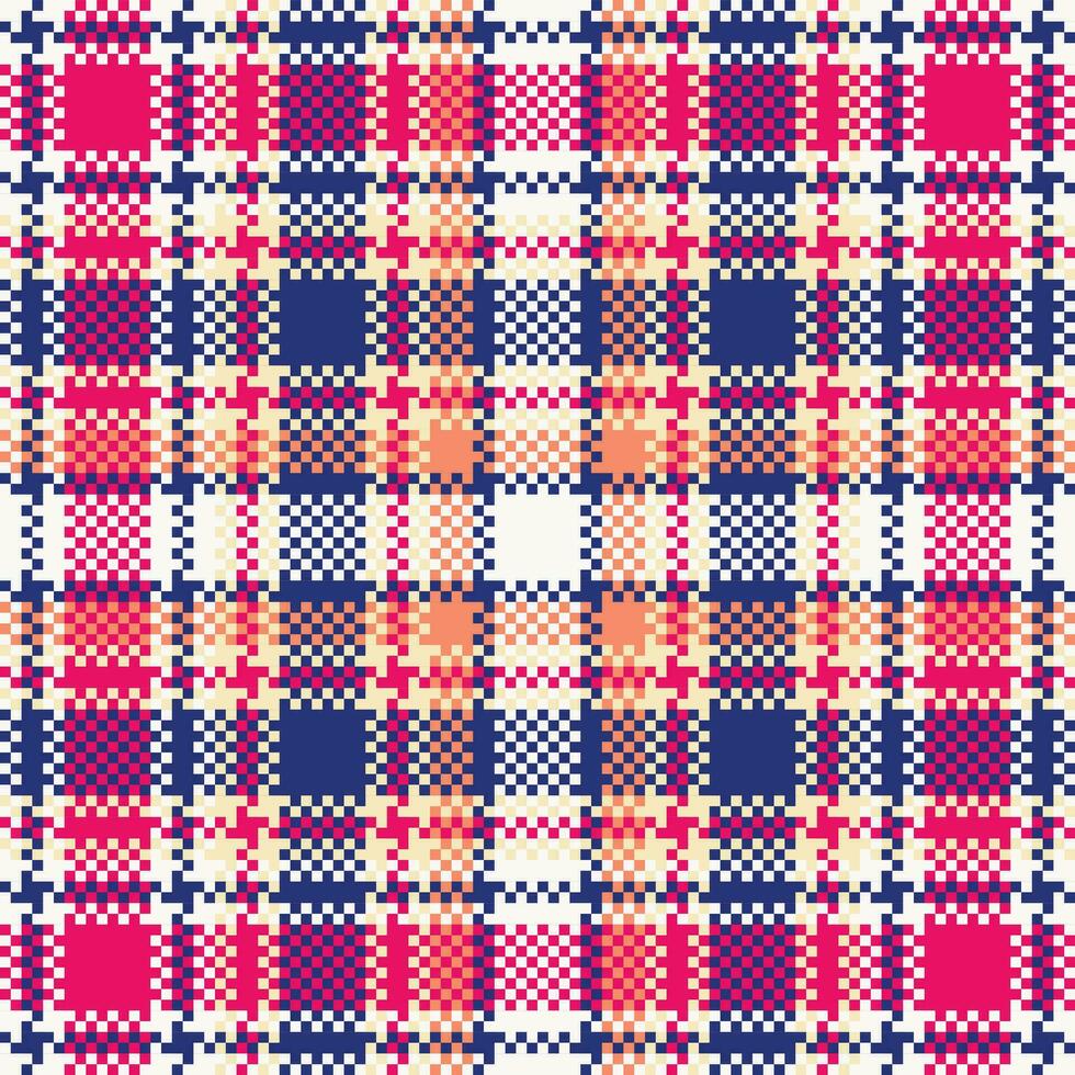 Plaid Pattern Seamless. Classic Scottish Tartan Design. Traditional Scottish Woven Fabric. Lumberjack Shirt Flannel Textile. Pattern Tile Swatch Included. vector