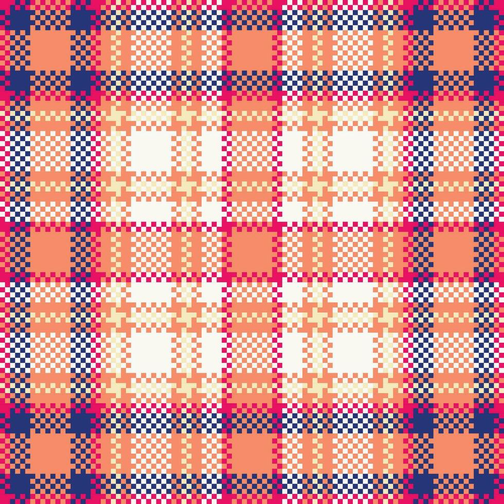 Plaid Pattern Seamless. Traditional Scottish Checkered Background. Template for Design Ornament. Seamless Fabric Texture. vector