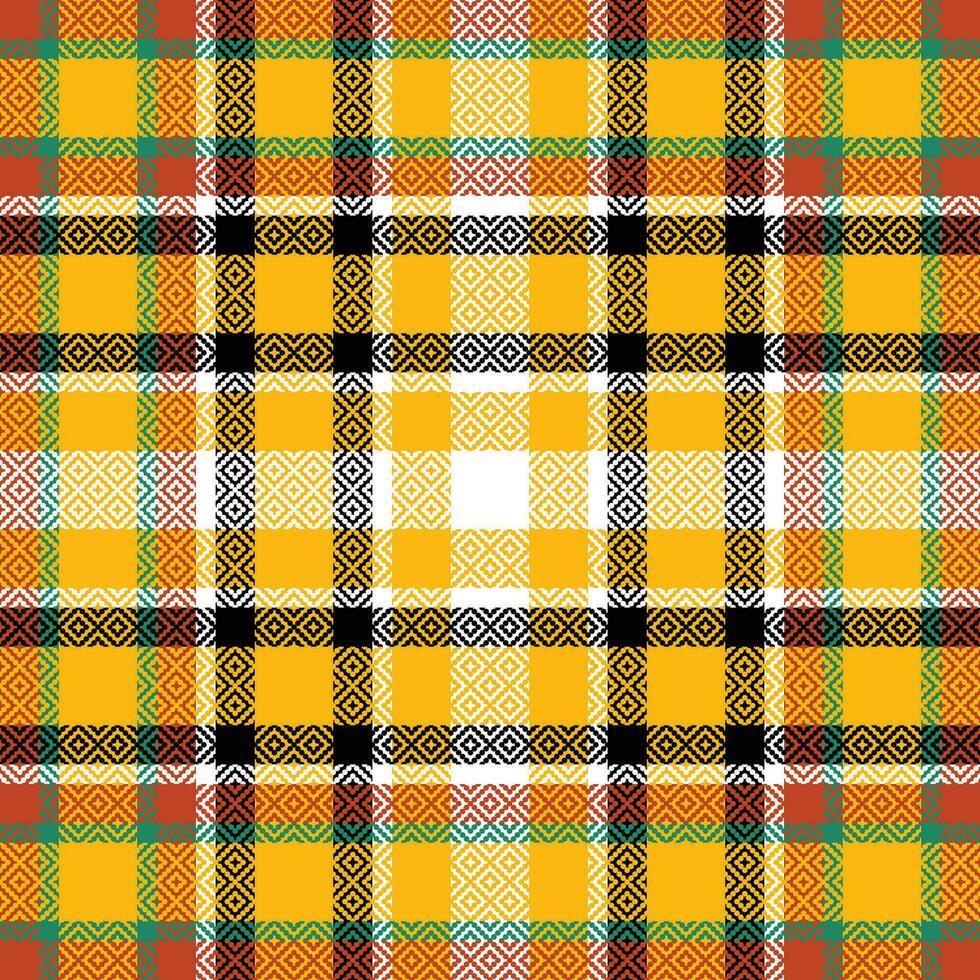 Scottish Tartan Plaid Seamless Pattern, Classic Scottish Tartan Design. Traditional Scottish Woven Fabric. Lumberjack Shirt Flannel Textile. Pattern Tile Swatch Included. vector