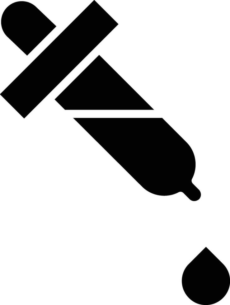 drop tool solid and glyph vector illustration