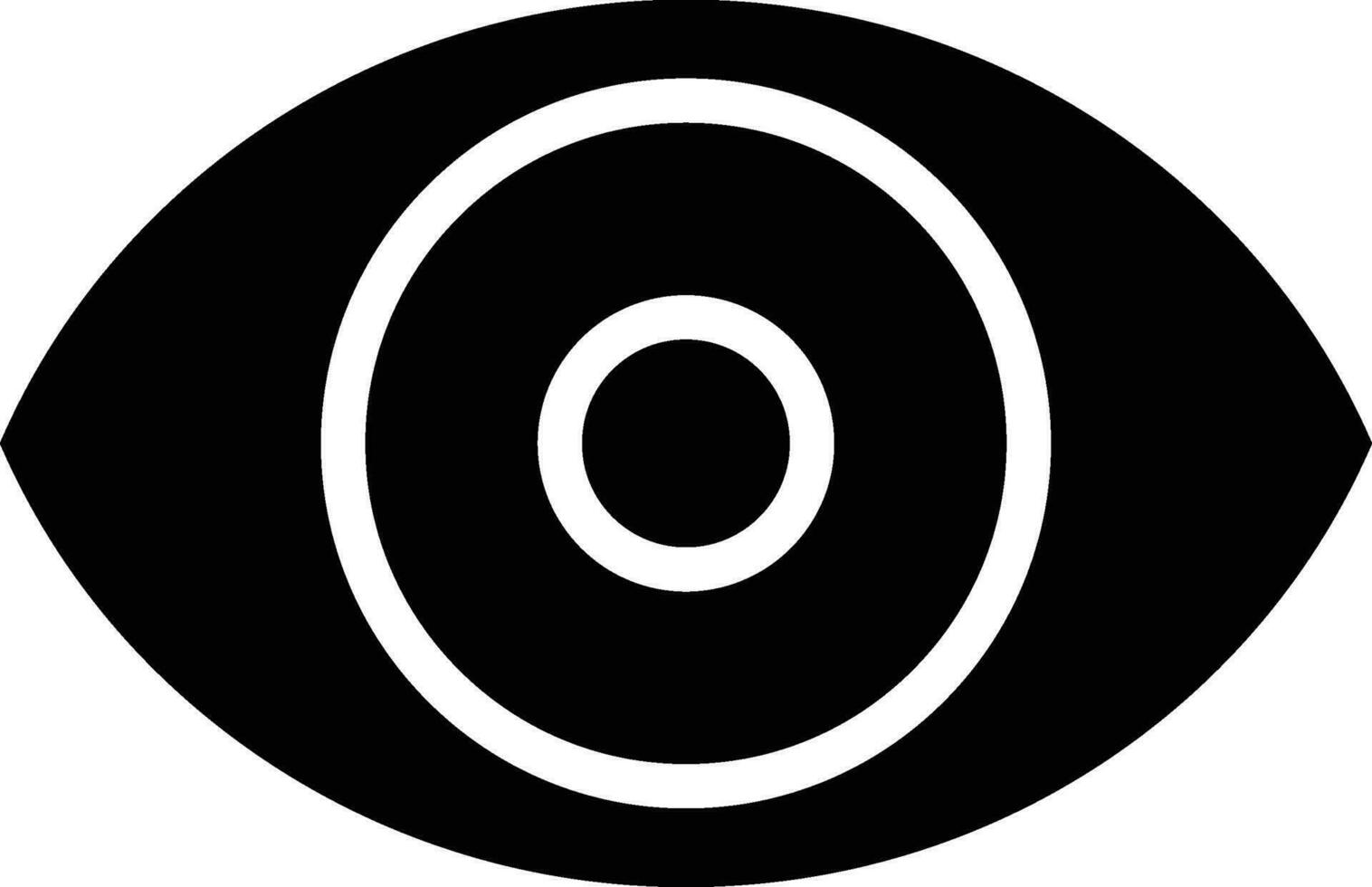 View solid and glyph vector illustration