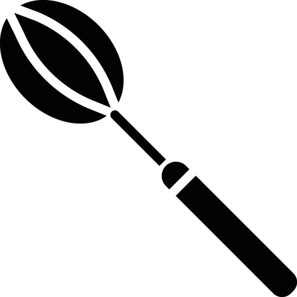 Hand Whisk solid and glyph vector illustration