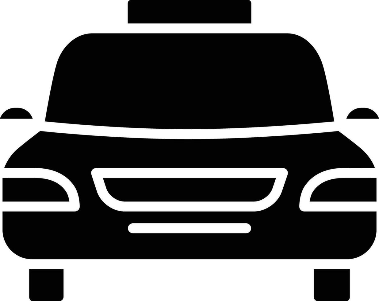 car solid and glyph vector illustration