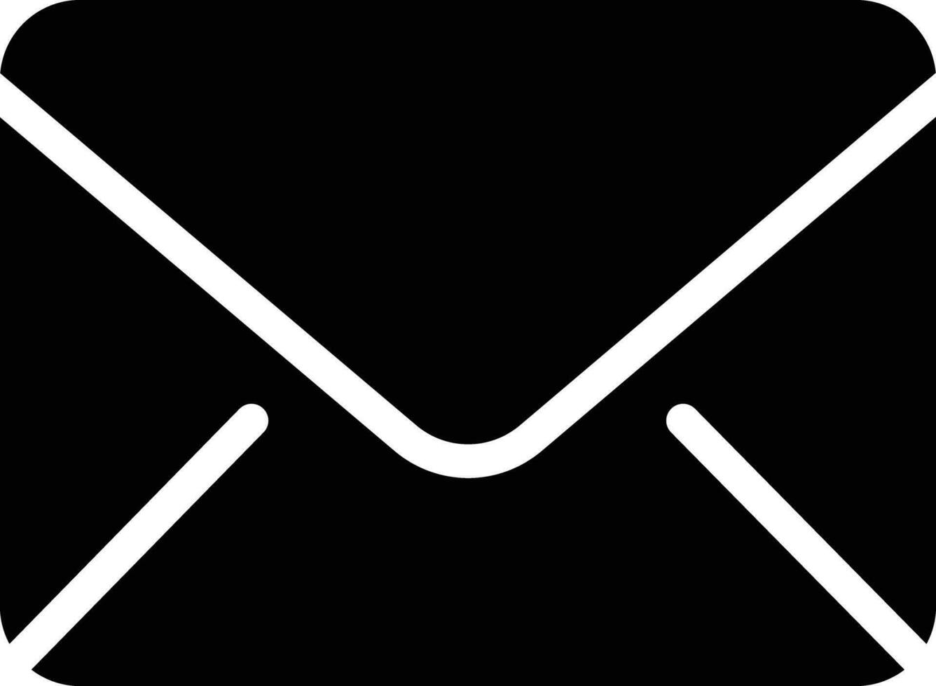 Mail solid and glyph vector illustration